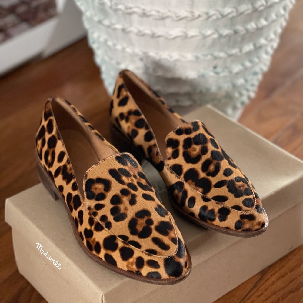 Madewell The Frances Loafer in Leopard Calf Hair